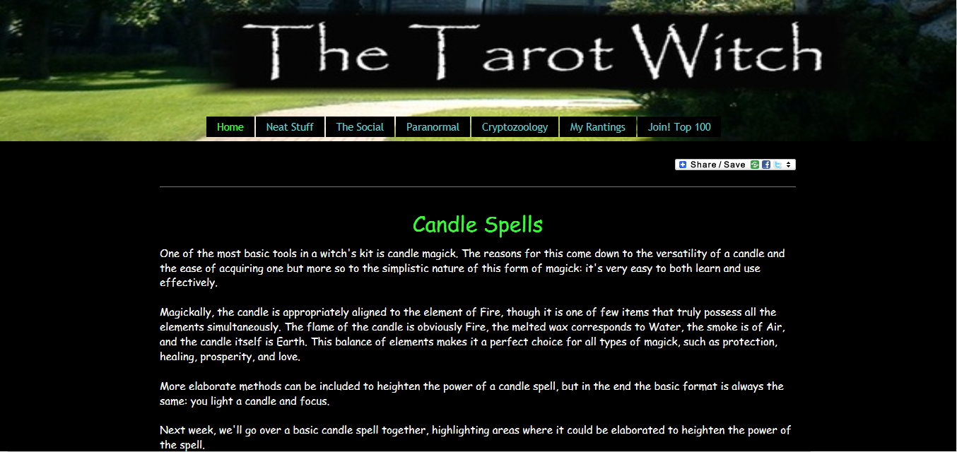 The Tarot Witch - Lady Althaea