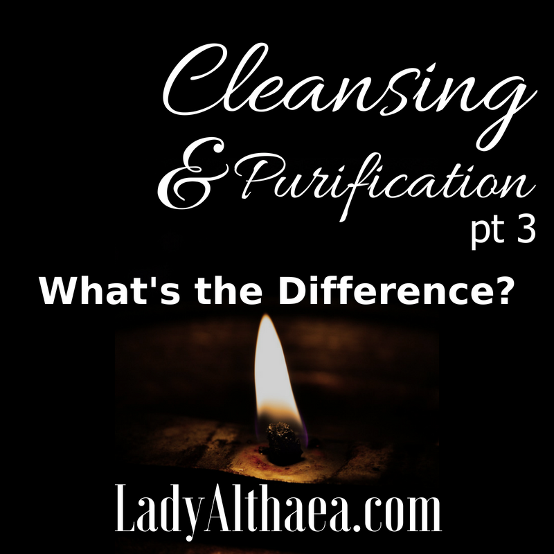 Difference between cleansing and purification